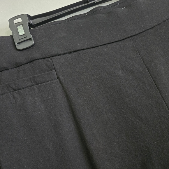 Liz Claiborne Womens Black Straight Mid Rise Pull On Pant Size 14 - Picture 4 of 6
